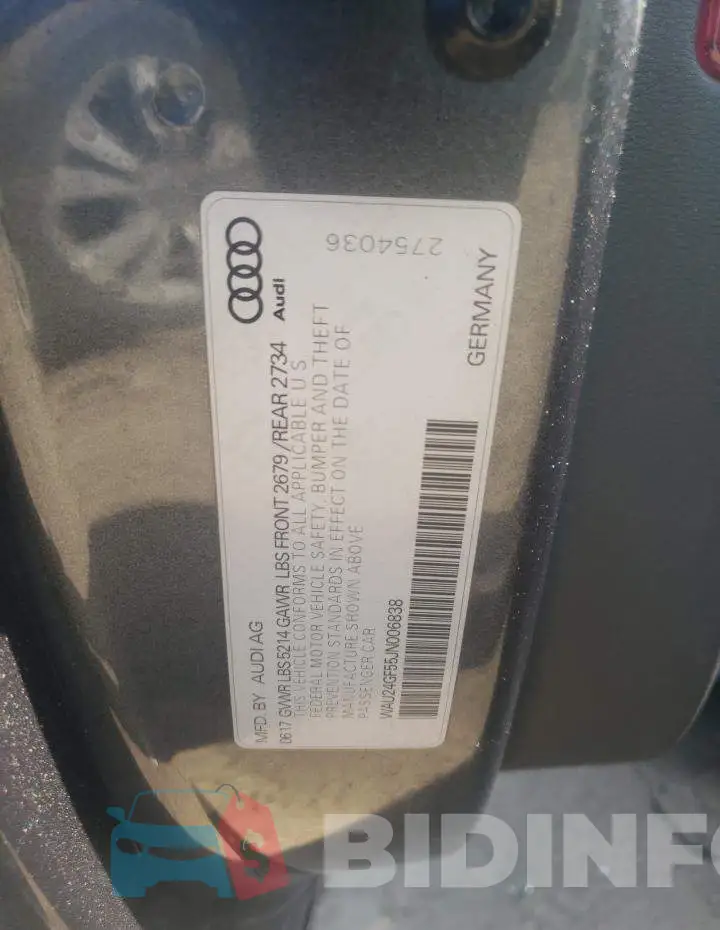 WAU24GF55JN006838 Photo# 12