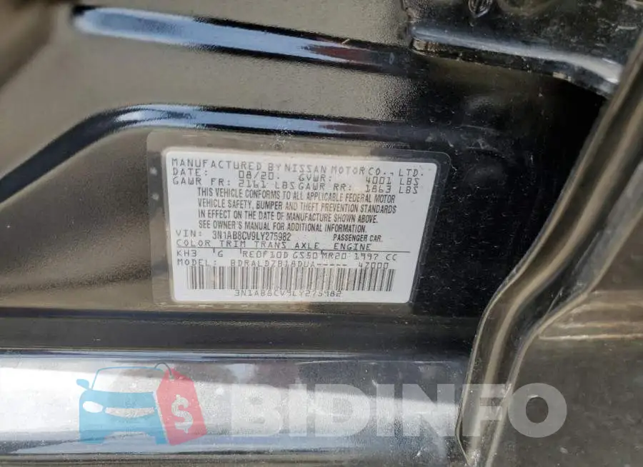 3N1AB8CV9LY275982 Photo# 12