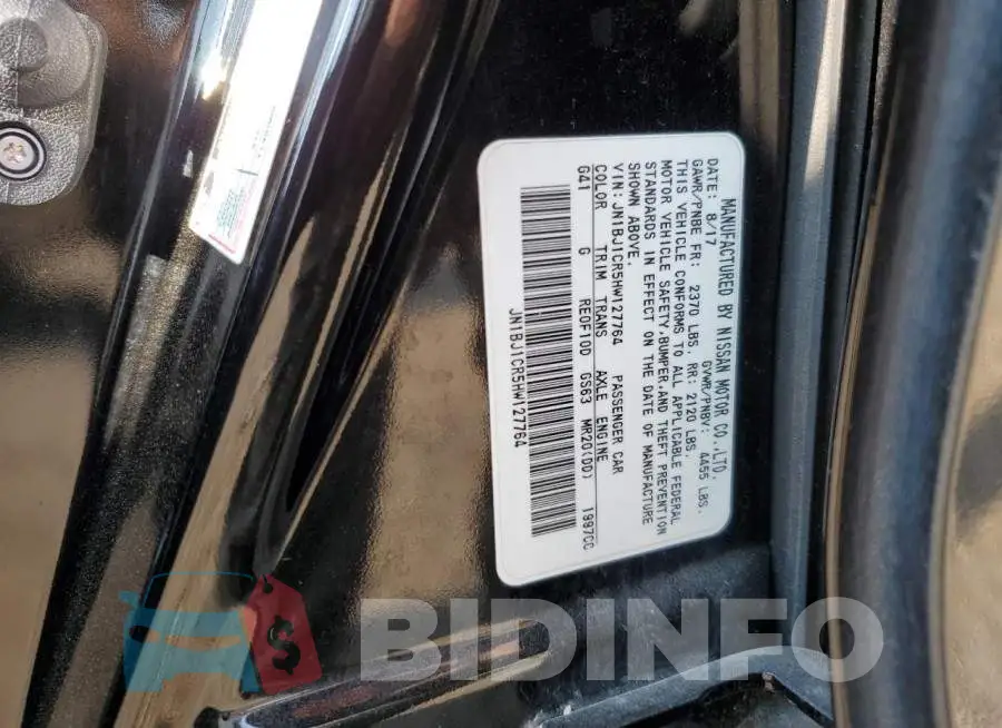 JN1BJ1CR5HW127764 Photo# 12