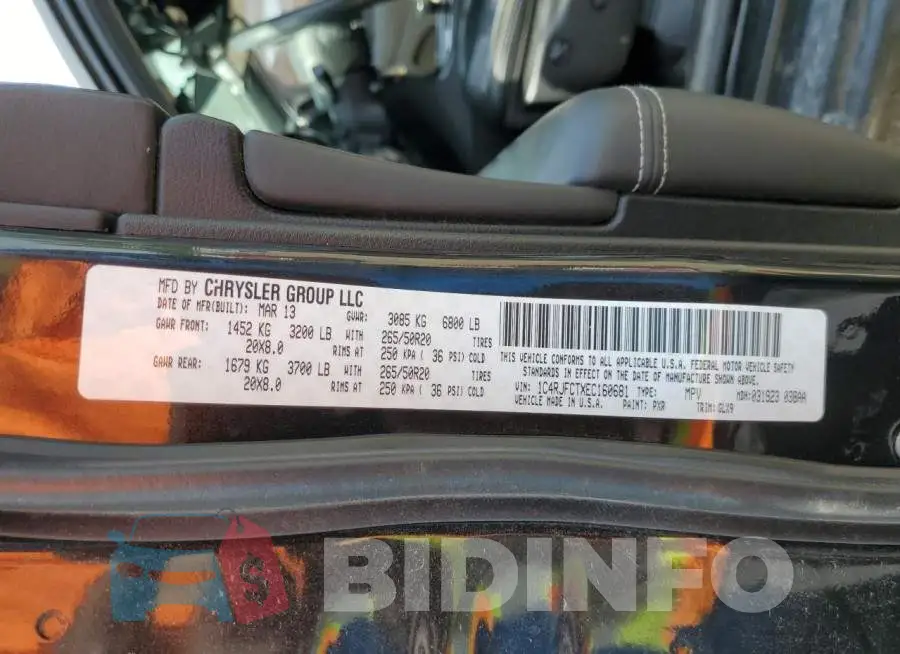 1C4RJFCTXEC160681 Photo# 14