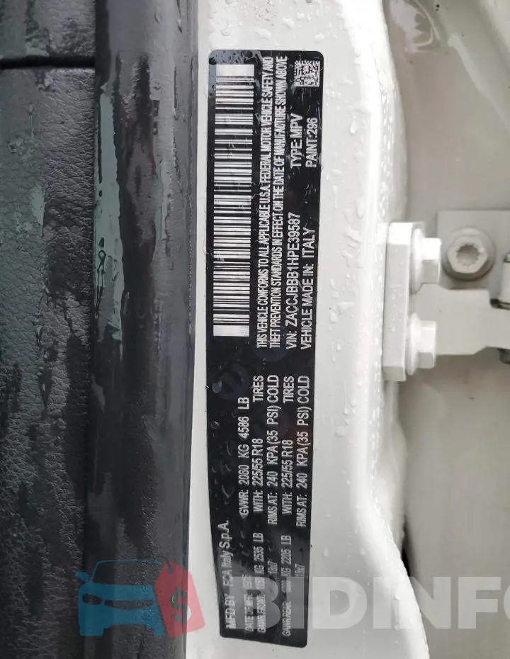 ZACCJBBB1HPE39587 Photo# 12