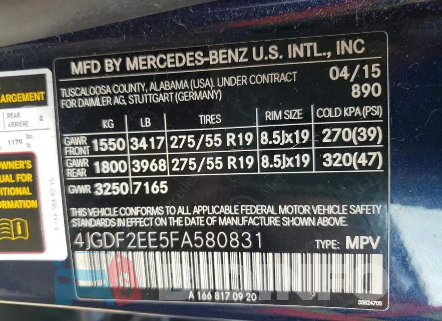 4JGDF2EE5FA580831 Photo# 13