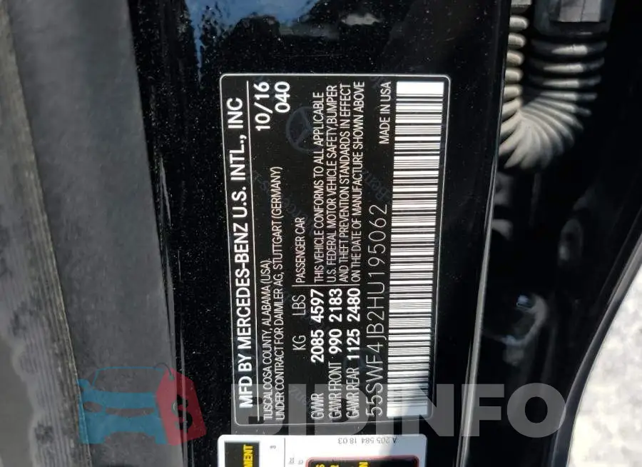 55SWF4JB2HU195062 Photo# 12