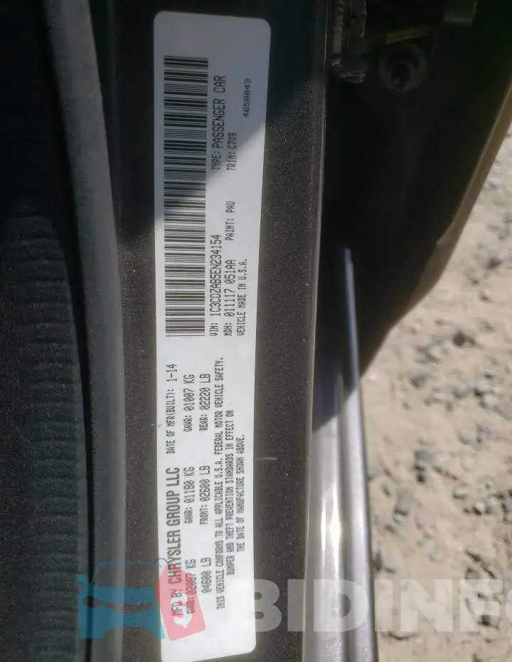 1C3CDZAB5EN234154 Photo# 12