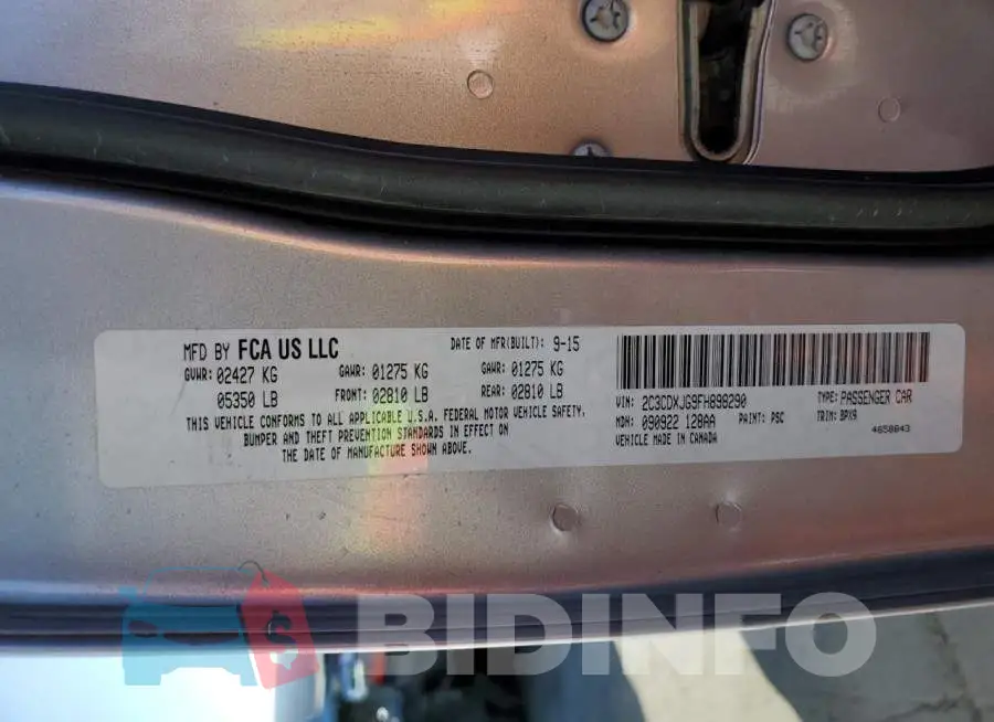2C3CDXJG9FH898290 Photo# 12