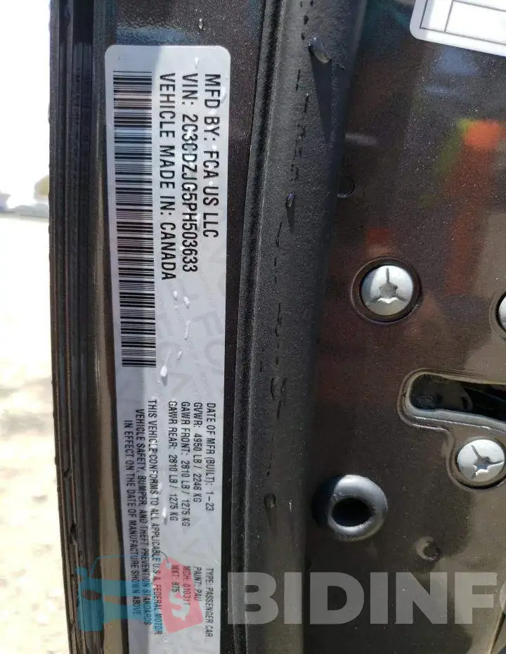 2C3CDZJG5PH503633 Photo# 12