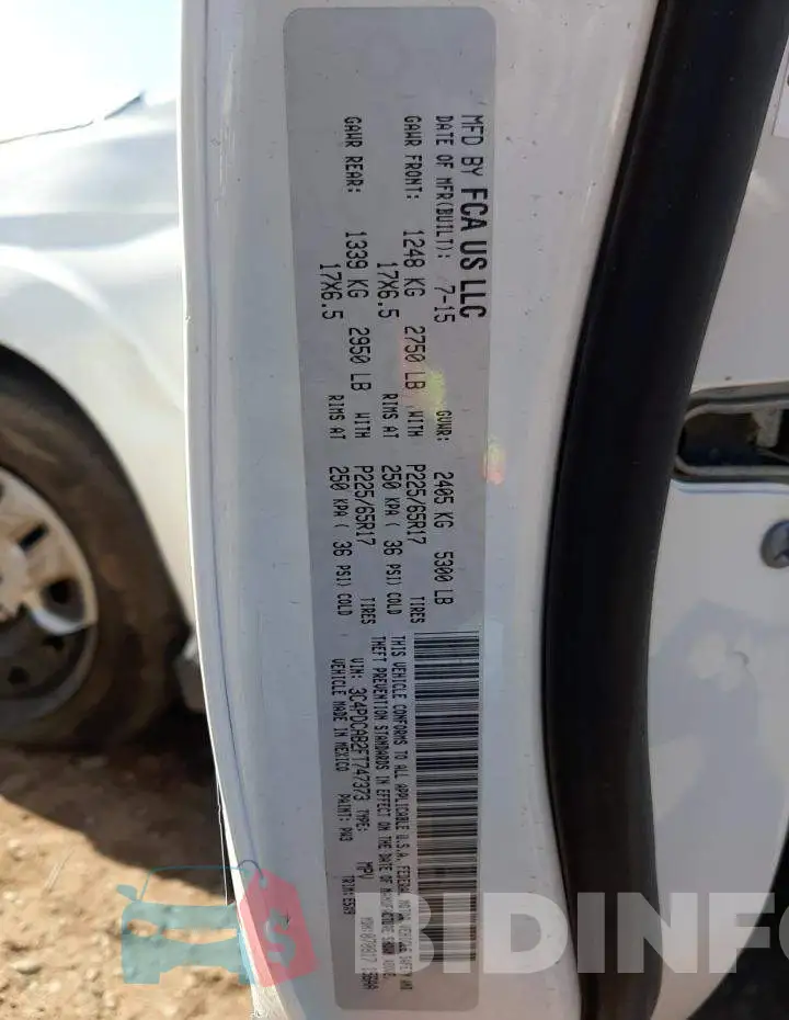 3C4PDCAB2FT747373 Photo# 14