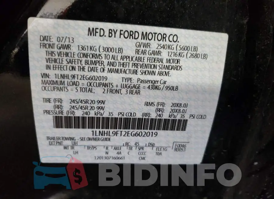 1LNHL9FT2EG602019 Photo# 12