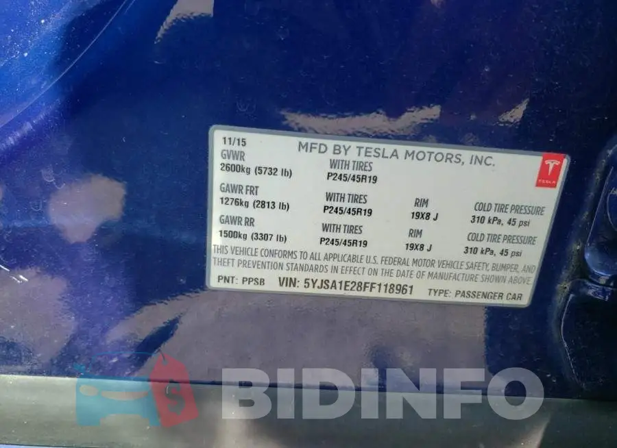 5YJSA1E28FF118961 Photo# 12