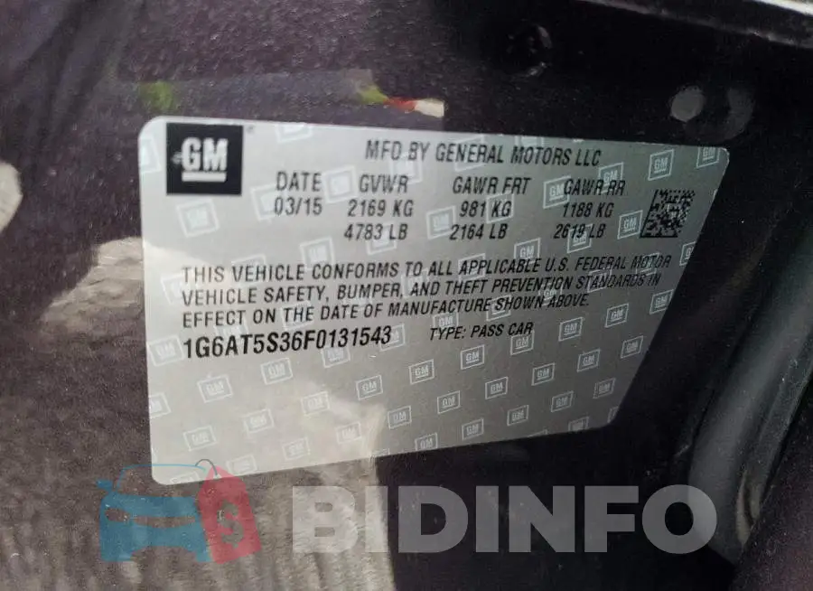 1G6AT5S36F0131543 Photo# 12