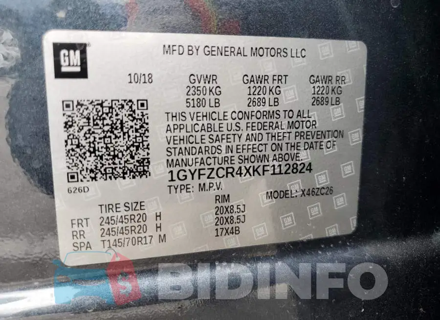 1GYFZCR4XKF112824 Photo# 13