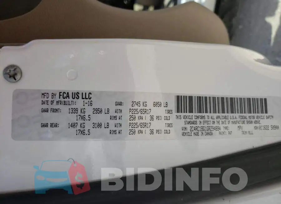 2C4RC1BG1GR294894 Photo# 13