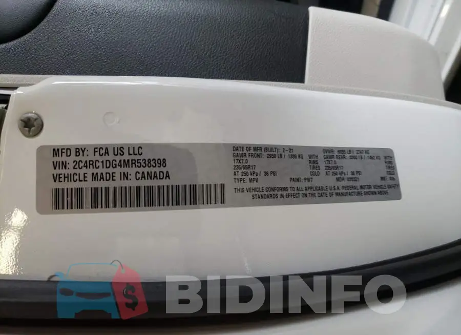 2C4RC1DG4MR538398 Photo# 14