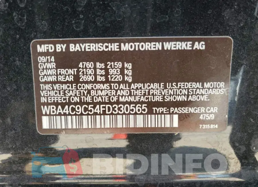 WBA4C9C54FD330565 Photo# 12