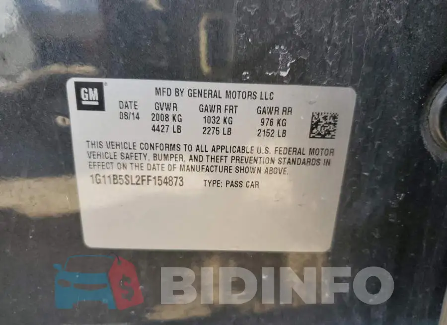 1G11B5SL2FF154873 Photo# 12
