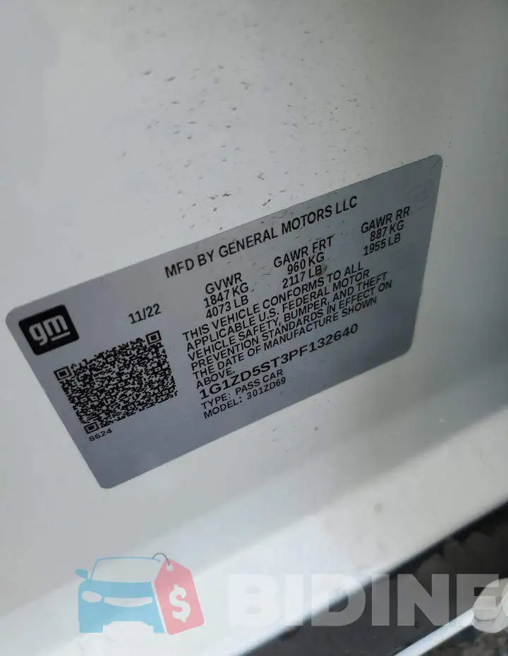 1G1ZD5ST3PF132640 Photo# 12