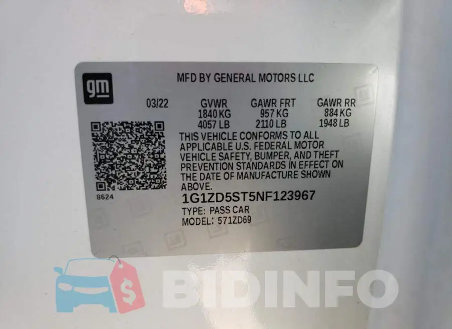 1G1ZD5ST5NF123967 Photo# 13