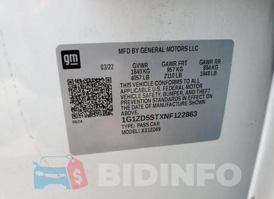 1G1ZD5STXNF122863 Photo# 13