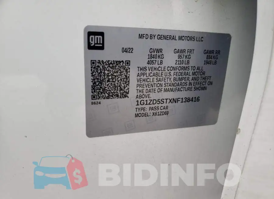 1G1ZD5STXNF138416 Photo# 12