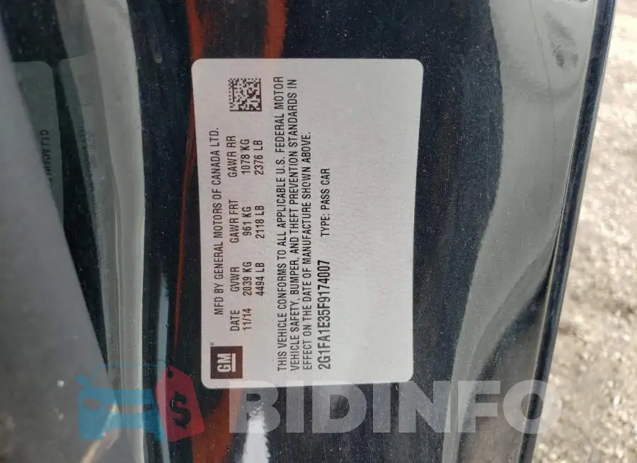 2G1FA1E35F9174007 Photo# 13