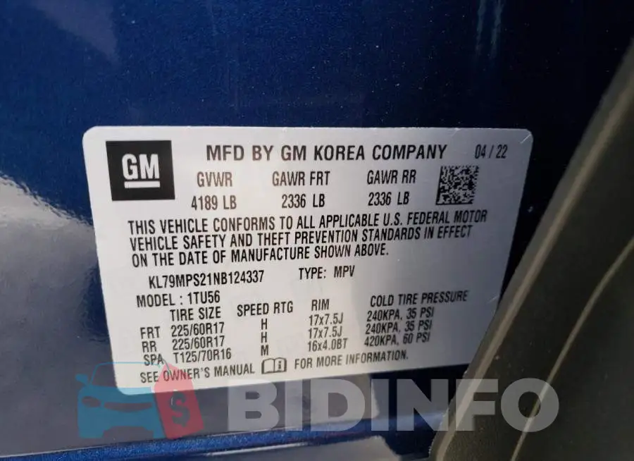 KL79MPS21NB124337 Photo# 13