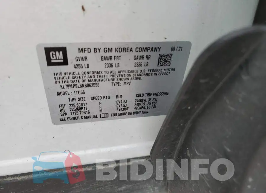KL79MPSL6NB063558 Photo# 10