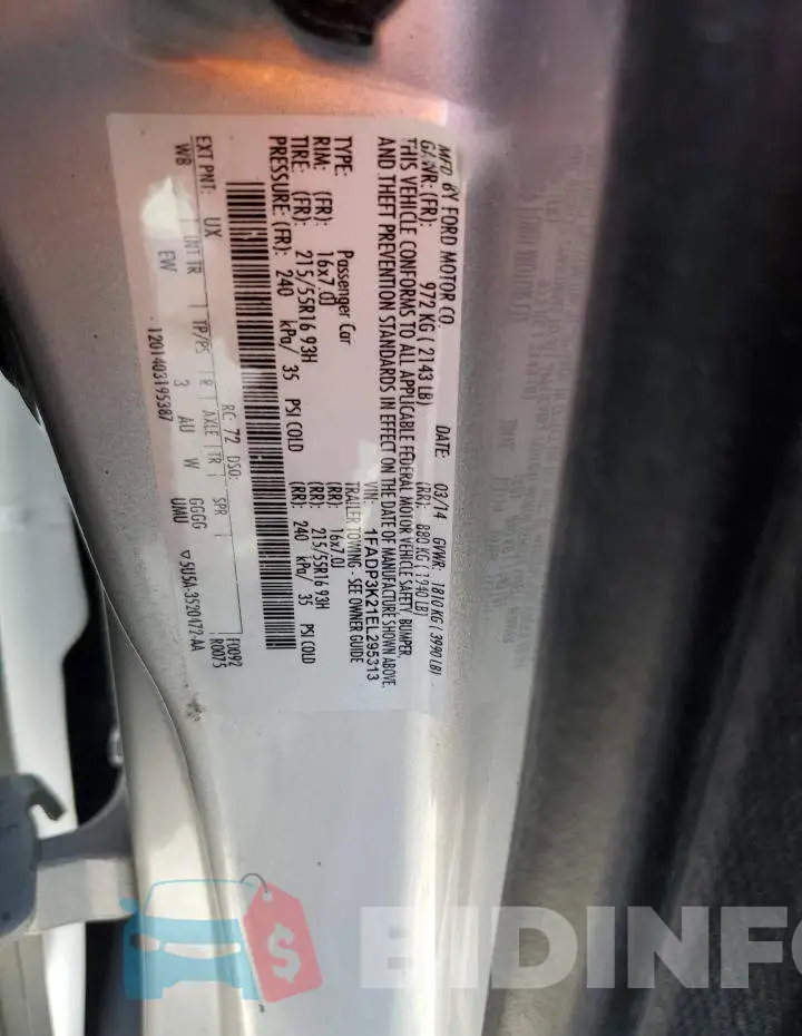 1FADP3K21EL295313 Photo# 12
