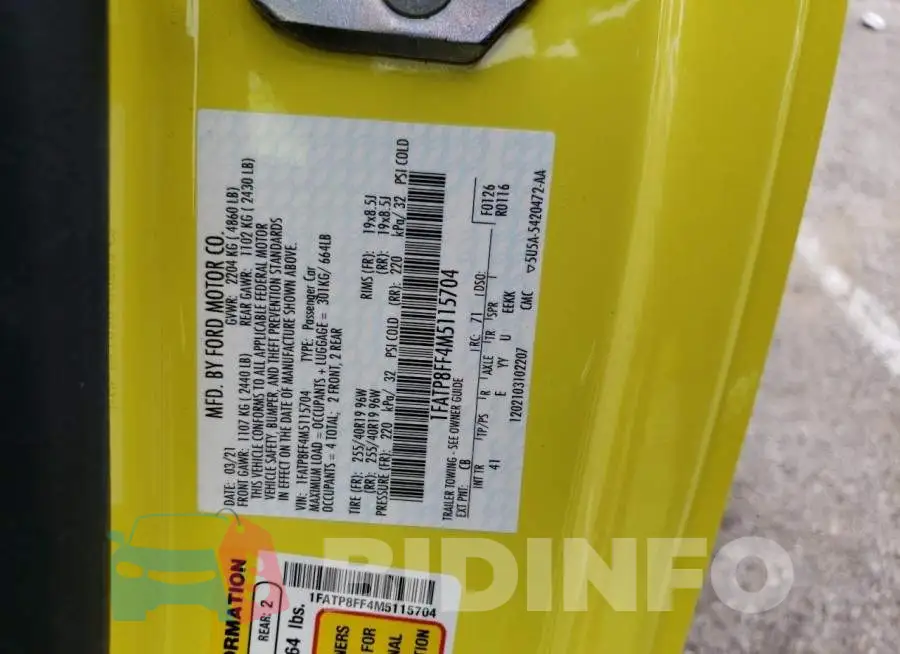 1FATP8FF4M5115704 Photo# 12