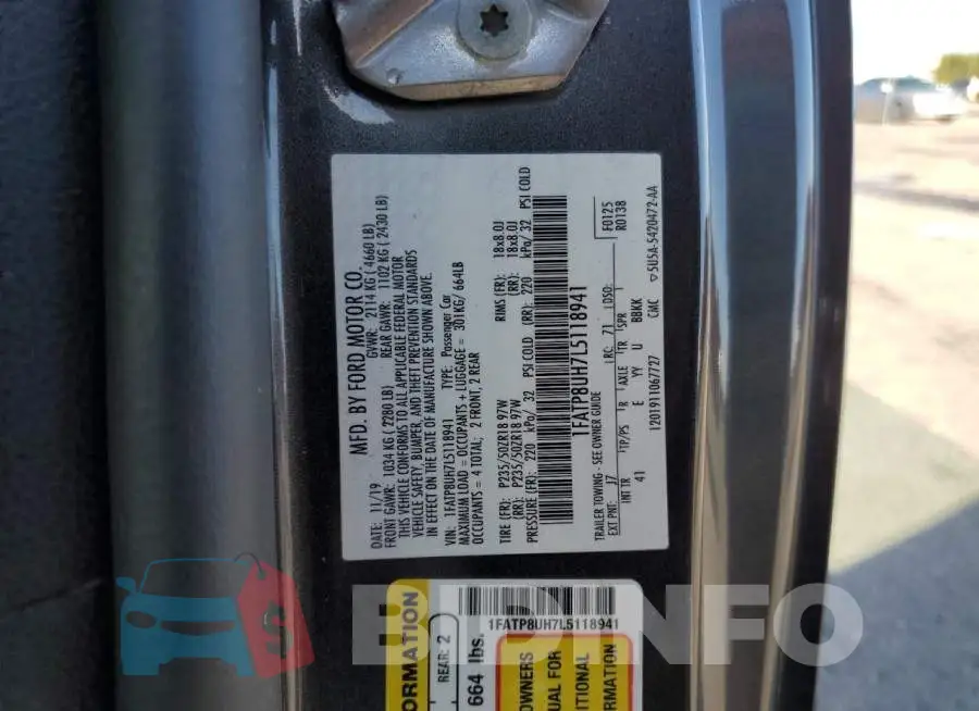 1FATP8UH7L5118941 Photo# 13