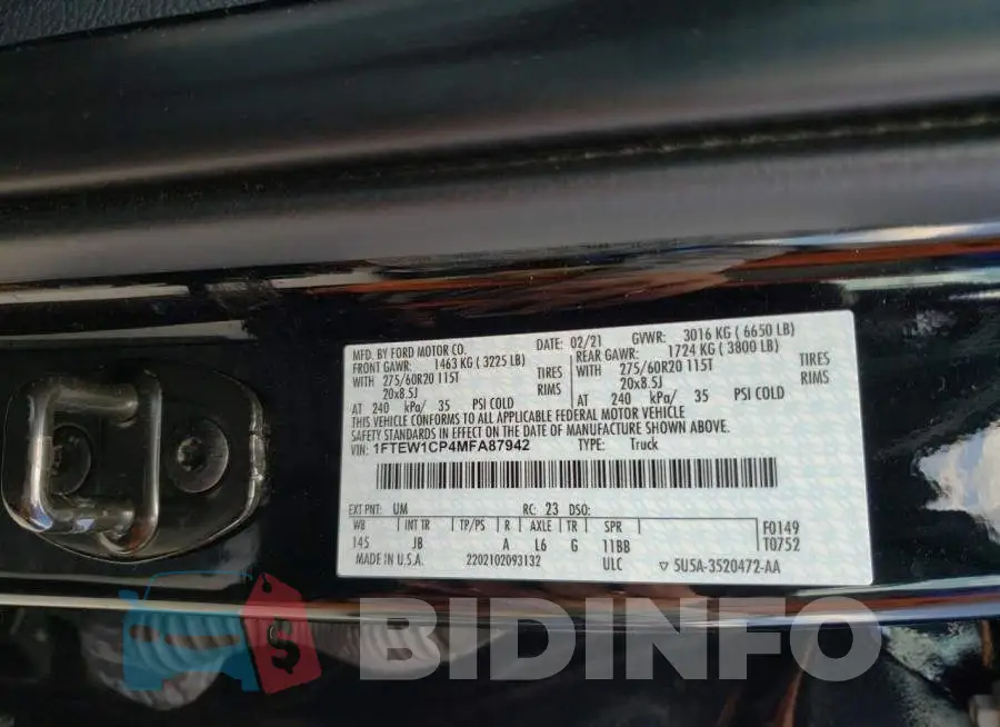 1FTEW1CP4MFA87942 Photo# 12