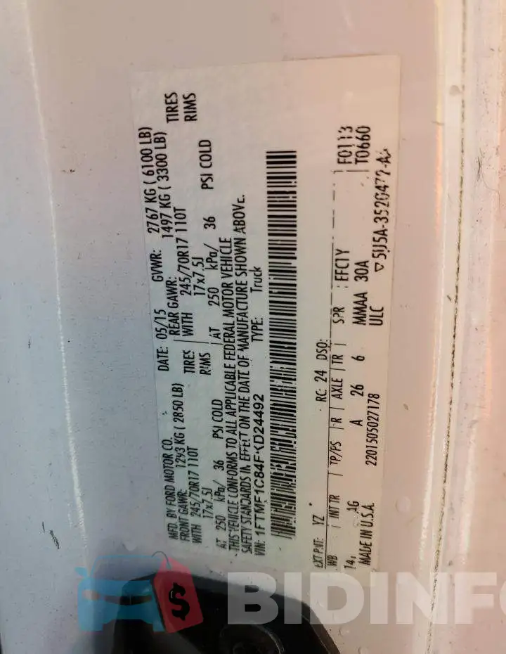 1FTMF1C84FKD24492 Photo# 12