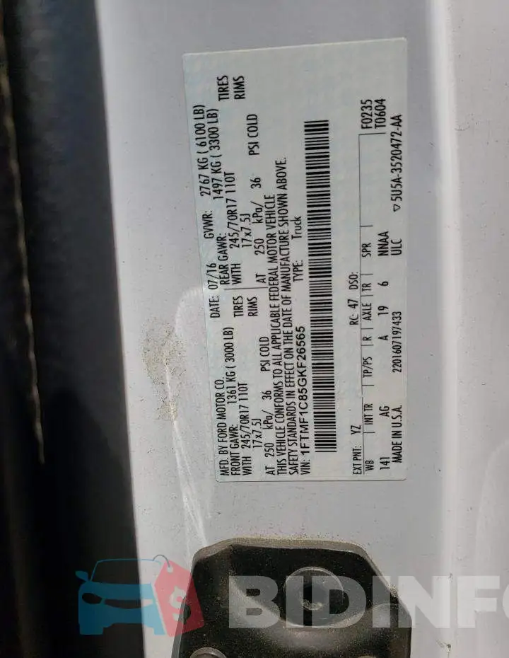 1FTMF1C85GKF26565 Photo# 12