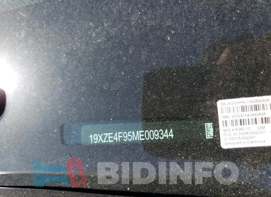 19XZE4F95ME009344 Photo# 12