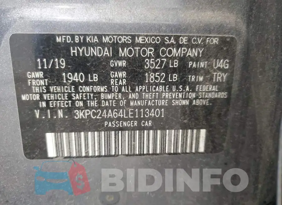 3KPC24A64LE113401 Photo# 12