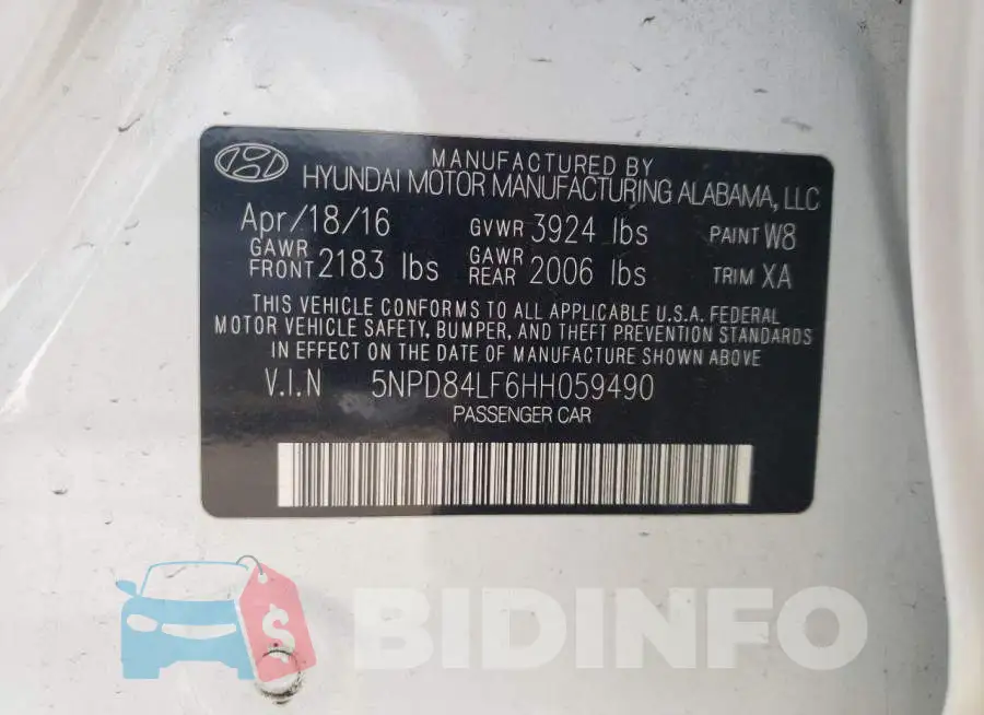 5NPD84LF6HH059490 Photo# 12