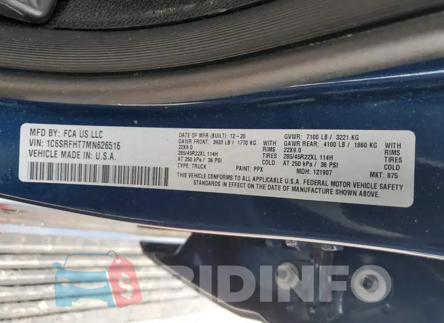 1C6SRFHT7MN626516 Photo# 12