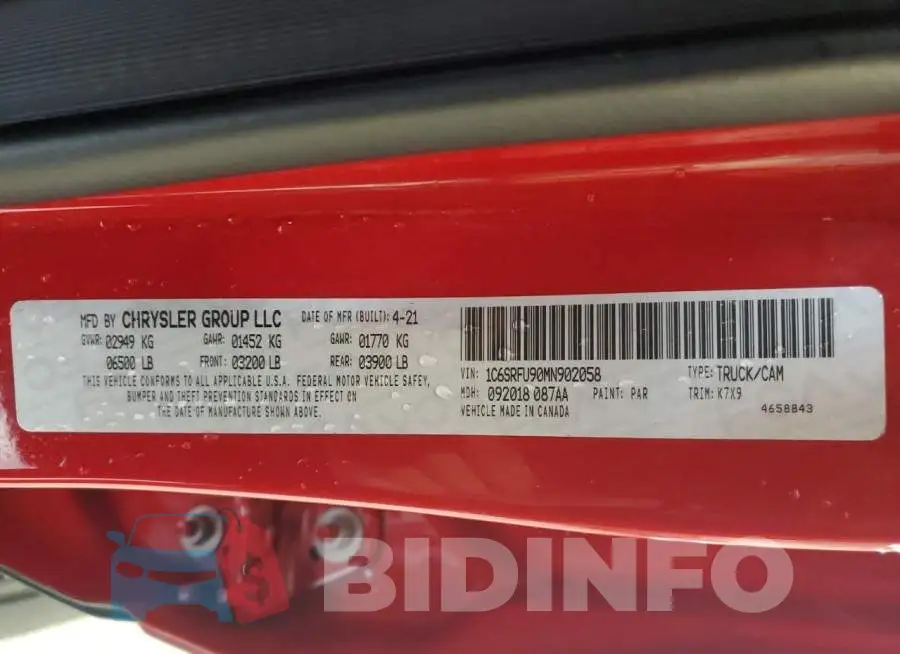 1C6SRFU95MN905473 Photo# 12