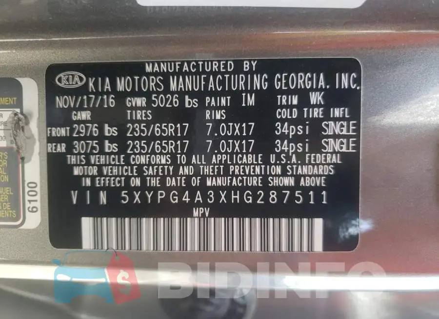 5XYPG4A3XHG287511 Photo# 13