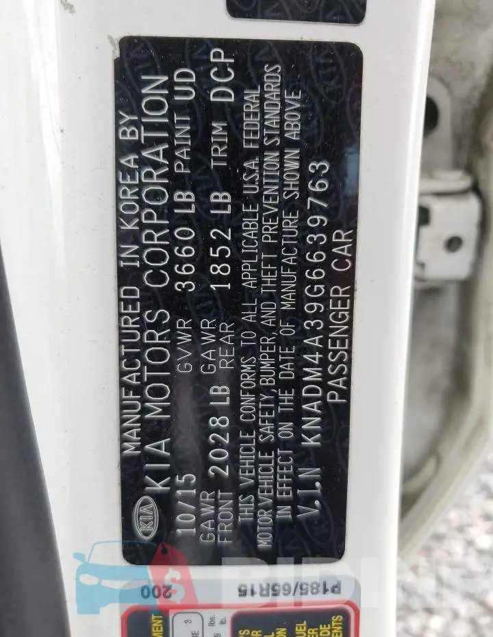 KNADM4A39G6639763 Photo# 13