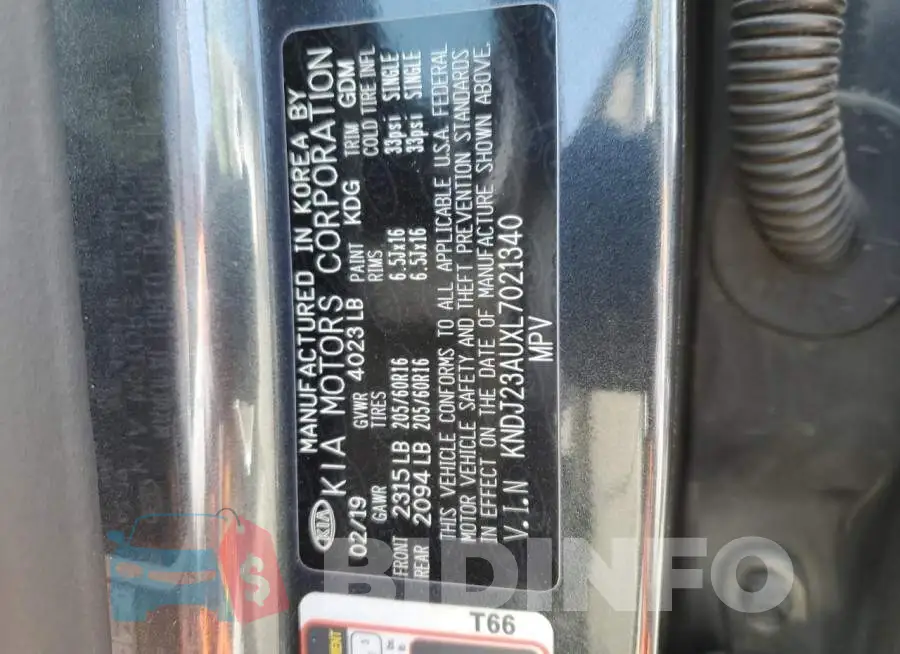 KNDJ23AUXL7021340 Photo# 13