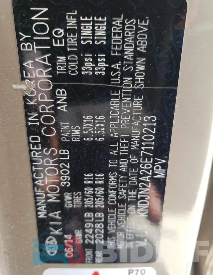 KNDJN2A26E7110213 Photo# 14