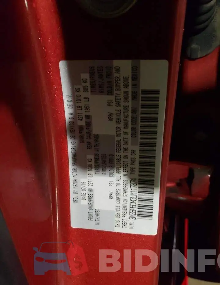 3MZBPBDM3LM117874 Photo# 12