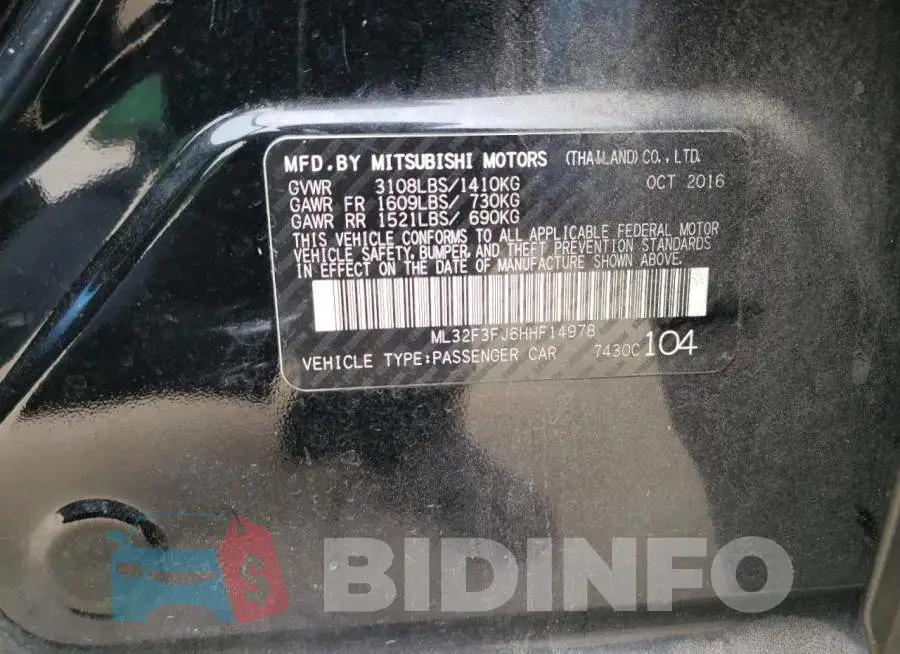 ML32F3FJ6HHF14978 Photo# 12