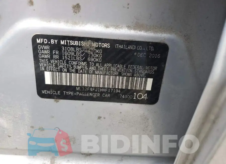 ML32F4FJ1HHF17194 Photo# 13