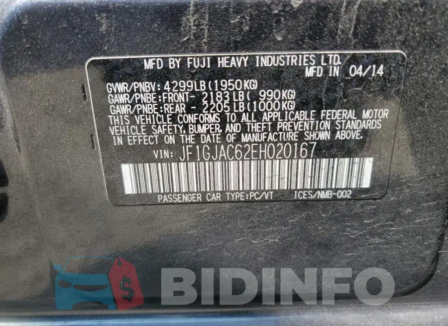 JF1GJAC62EH020167 Photo# 12