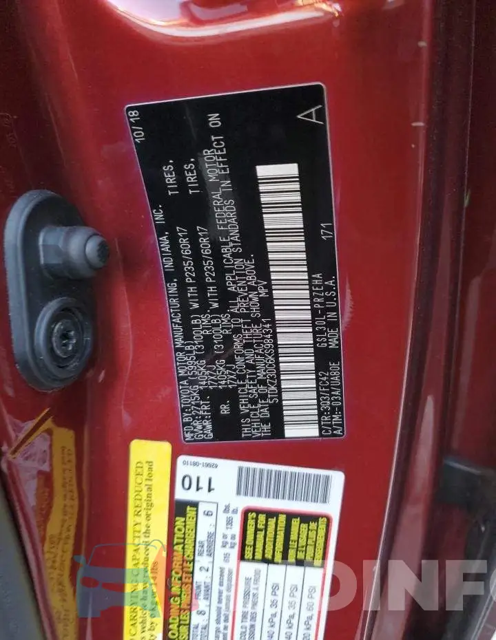 5TDKZ3DC6KS984341 Photo# 10