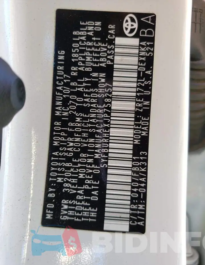 5YFBURHEXJP758257 Photo# 13