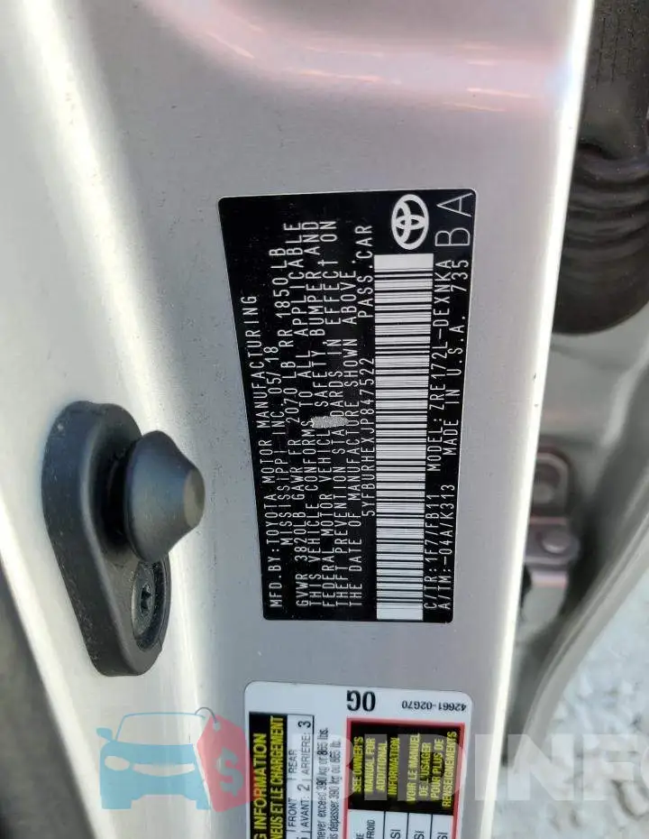 5YFBURHEXJP847522 Photo# 12