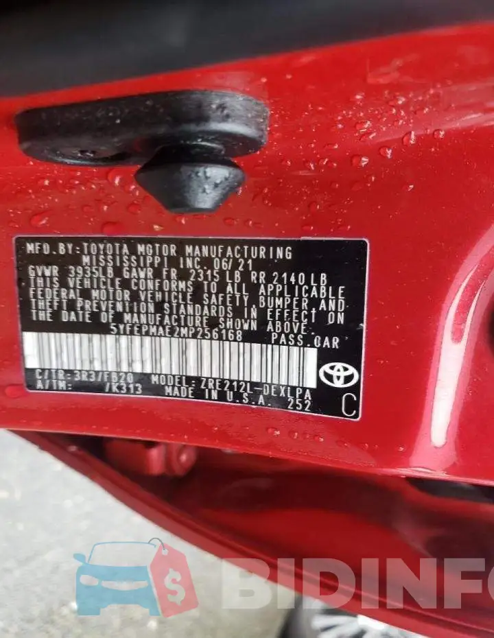 5YFEPMAE2MP256168 Photo# 13