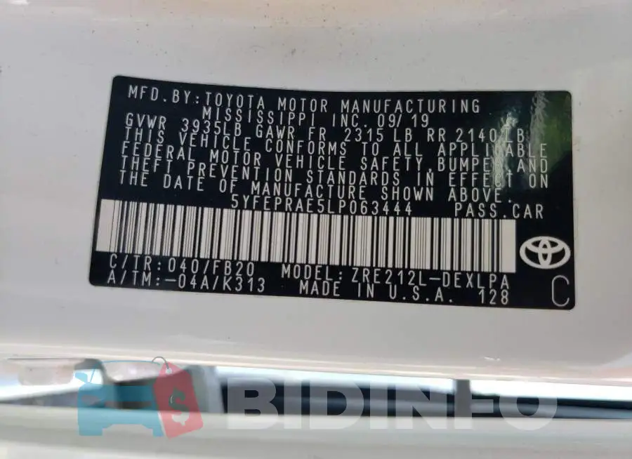 5YFEPRAE5LP063444 Photo# 12